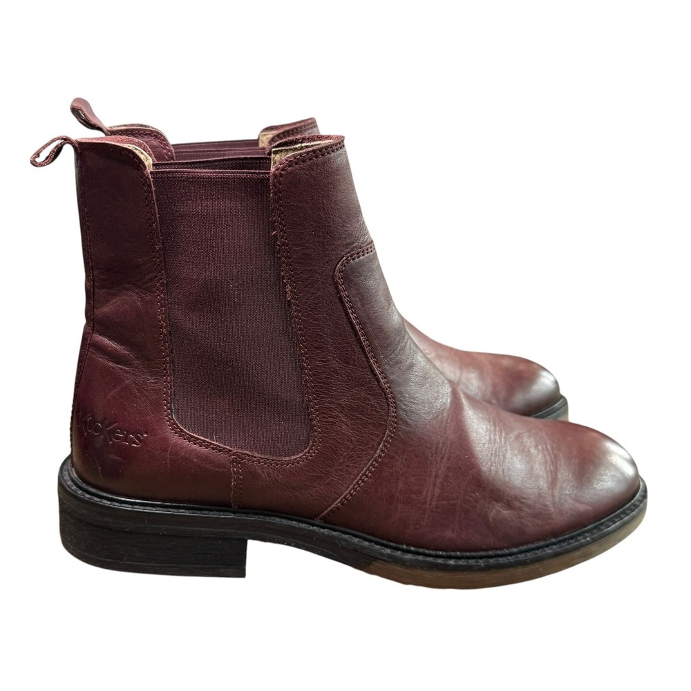 Kickers Leather Chelsea Ankle Boots Women's 38